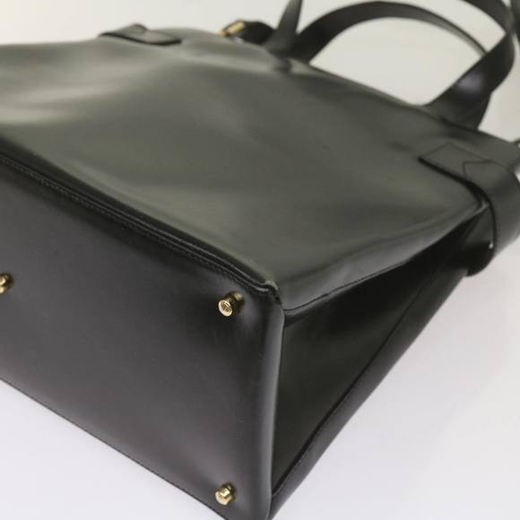 GUCCI Hand Bag Leather 2way Black 000 2046 0562 Auth am5882 - Picture 15 of 16